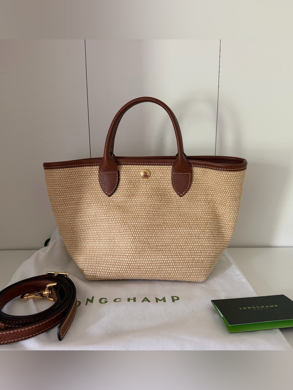 LONGCHAMP LE PLIAGE COLLECTION XS BASKET BAG BROWN NEW - Picture 3 of 13